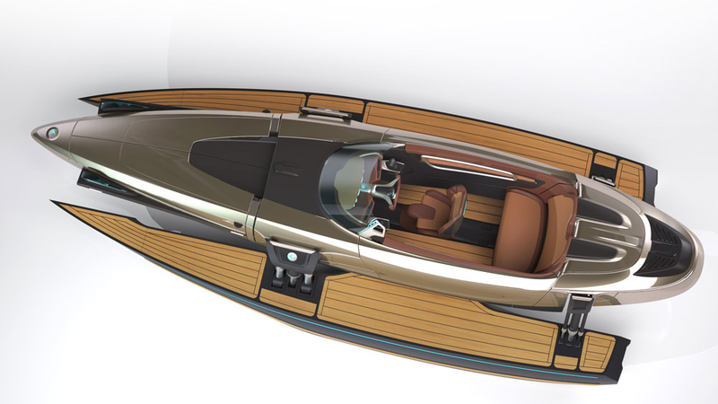 Illustration for article titled I Could Watch This Elegant Shape-Shifting Watercraft Transform All Day